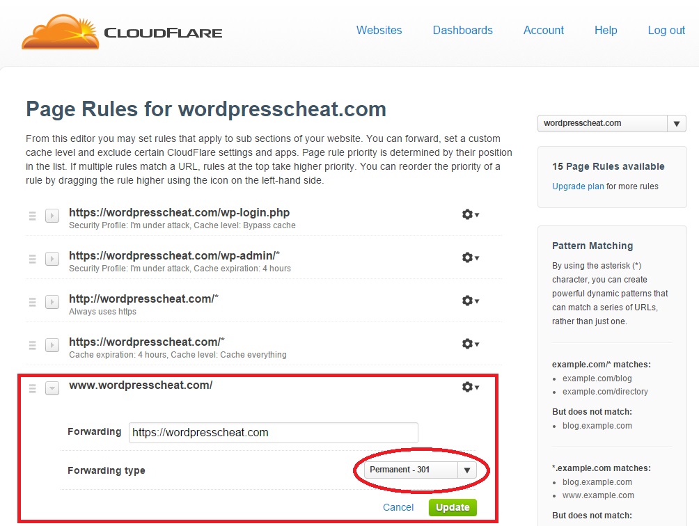 Cloudflare WWW Redirect